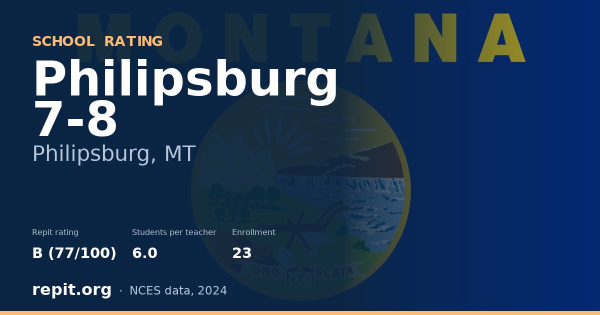 Philipsburg 7-8, Philipsburg, MT — Repit school rating B (77/100)