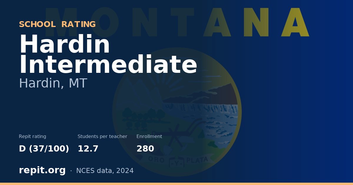 Hardin Intermediate, Hardin, MT — Repit school rating D (37/100)