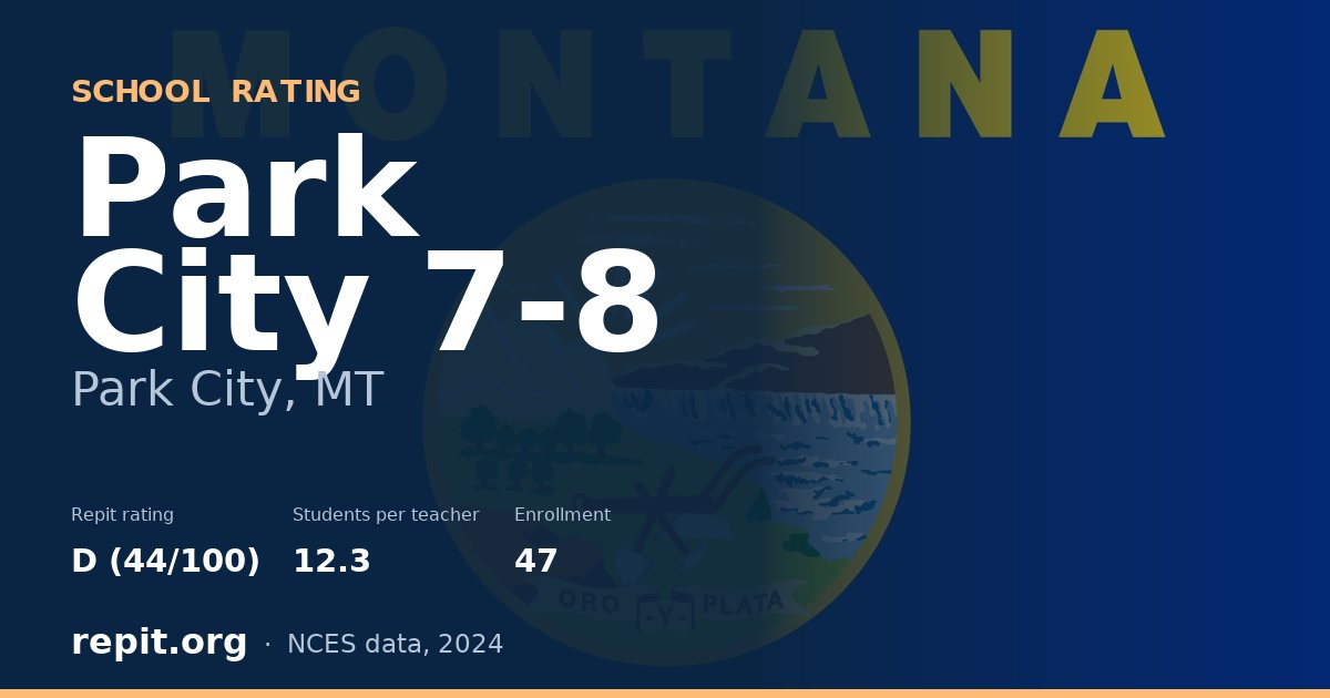 Park City 7-8, Park City, MT — Repit school rating D (44/100)