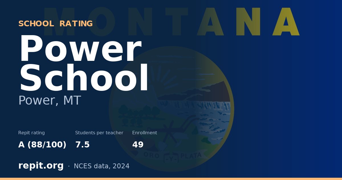 Power School, Power, MT — Repit school rating A (88/100)