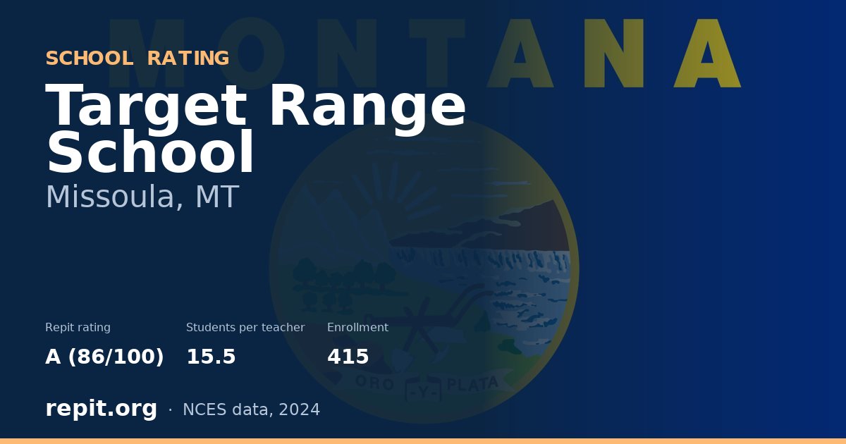 Target Range School, Missoula, MT — Repit school rating A (86/100)