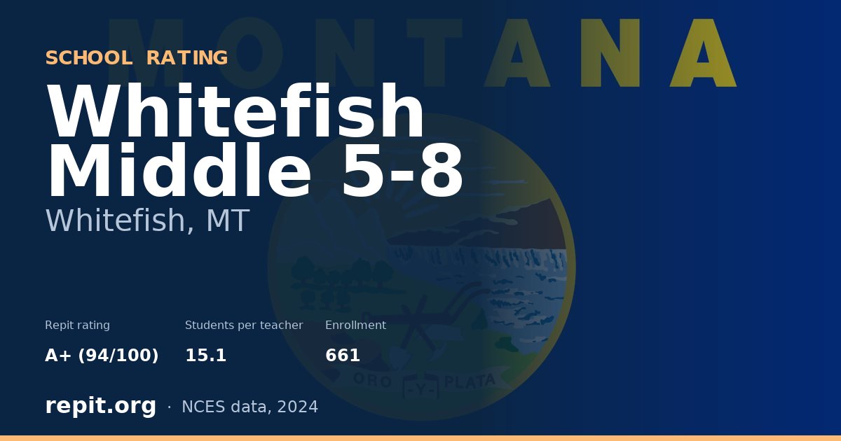 Whitefish Middle 5-8, Whitefish, MT — Repit school rating A+ (94/100)
