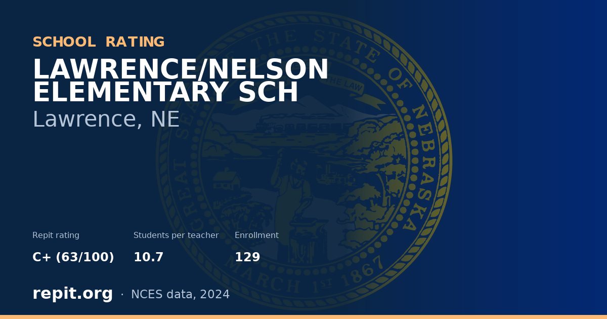 LAWRENCE/NELSON ELEMENTARY SCH, Lawrence, NE — Repit school rating C+ (63/100)
