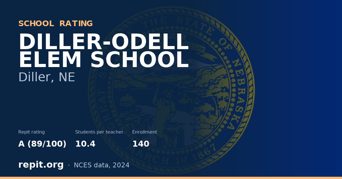DILLER-ODELL ELEM SCHOOL, Diller, NE — Repit school rating A (89/100)