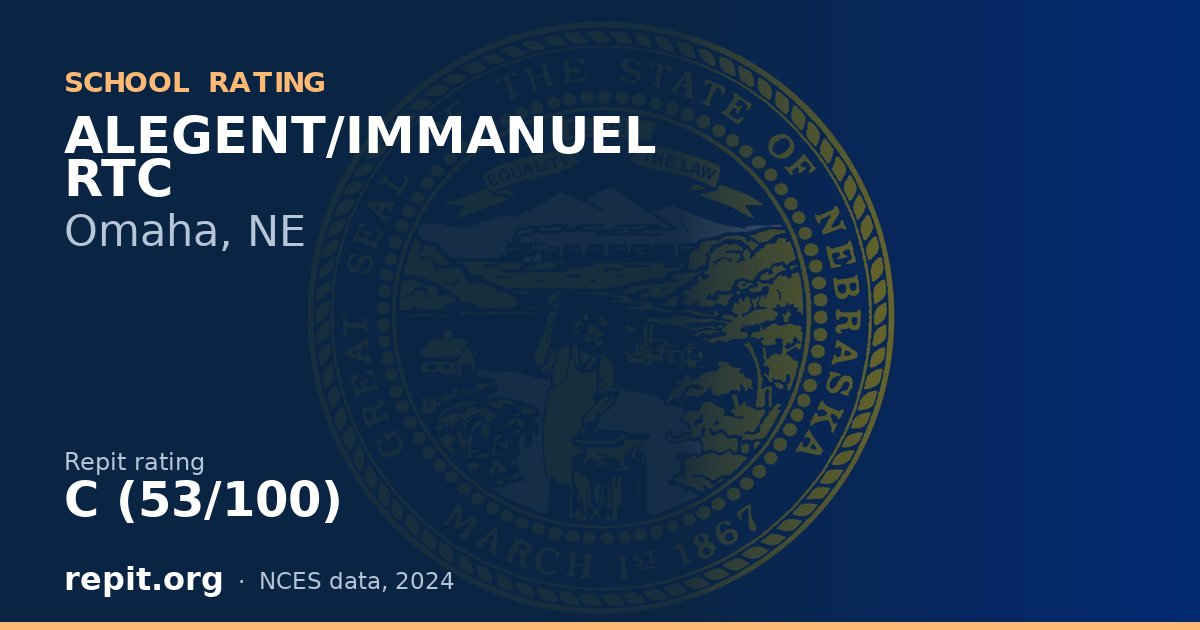ALEGENT/IMMANUEL RTC, Omaha, NE — Repit school rating C (53/100)