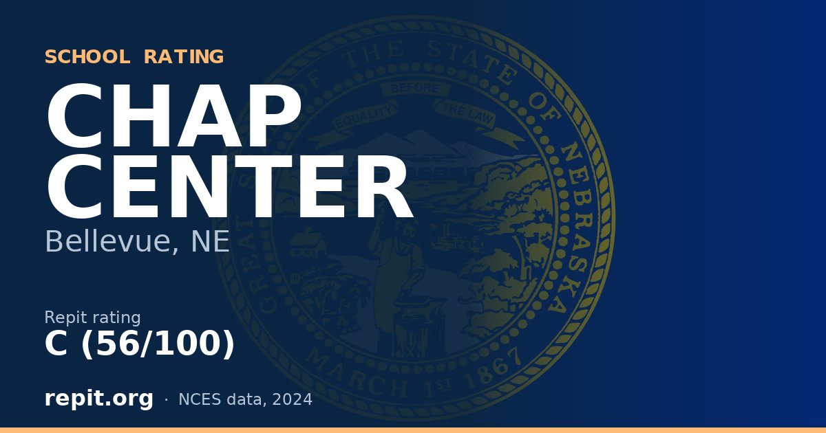 CHAP CENTER, Bellevue, NE — Repit school rating C (56/100)