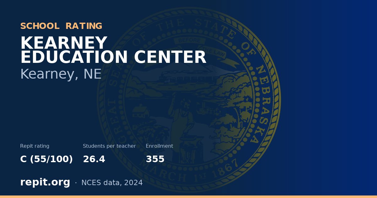 KEARNEY EDUCATION CENTER, Kearney, NE — Repit school rating C (55/100)