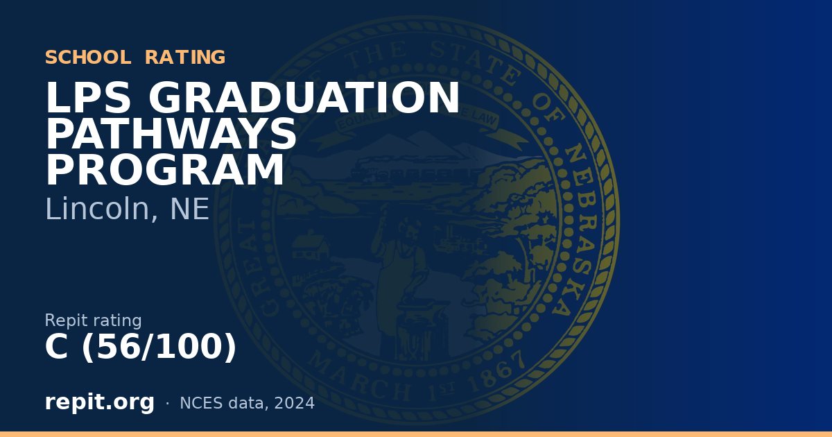 LPS GRADUATION PATHWAYS PROGRAM, Lincoln, NE — Repit school rating C (56/100)