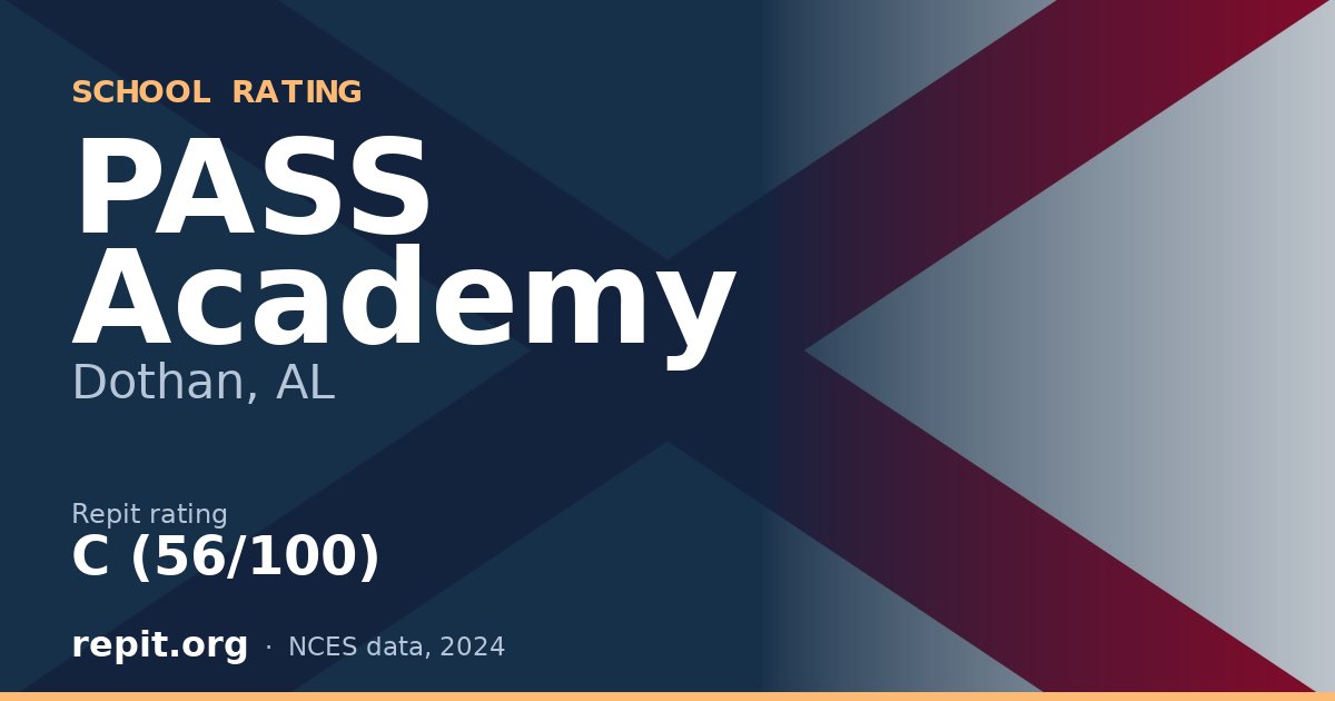 PASS Academy, Dothan, AL — Repit school rating C (56/100)