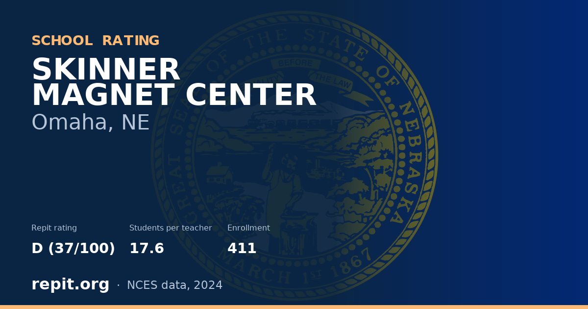 SKINNER MAGNET CENTER, Omaha, NE — Repit school rating D (37/100)