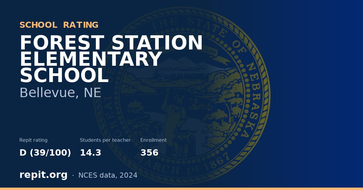 FOREST STATION ELEMENTARY SCHOOL, Bellevue, NE — Repit school rating D (39/100)