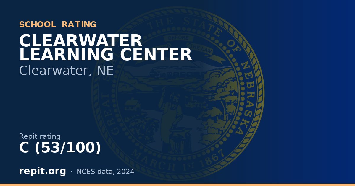 CLEARWATER LEARNING CENTER, Clearwater, NE — Repit school rating C (53/100)