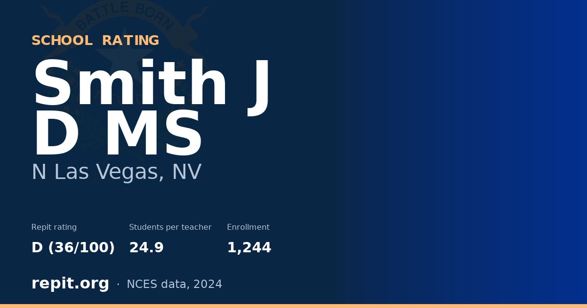 Smith J D MS, N Las Vegas, NV — Repit school rating D (36/100)