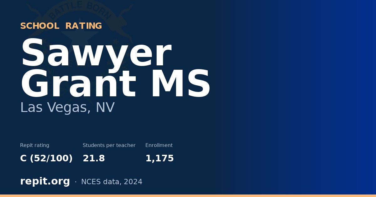 Sawyer Grant MS, Las Vegas, NV — Repit school rating C (52/100)
