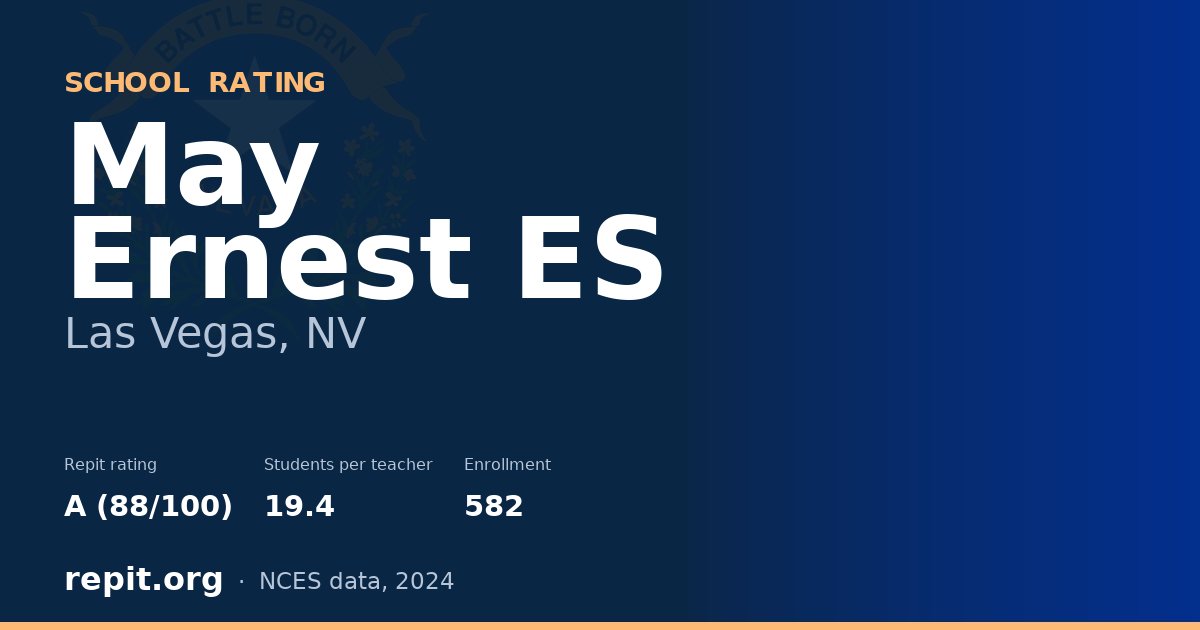 May Ernest ES, Las Vegas, NV — Repit school rating A (88/100)
