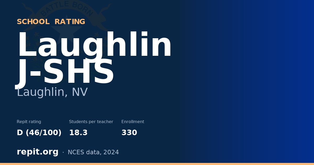 Laughlin J-SHS, Laughlin, NV — Repit school rating D (46/100)
