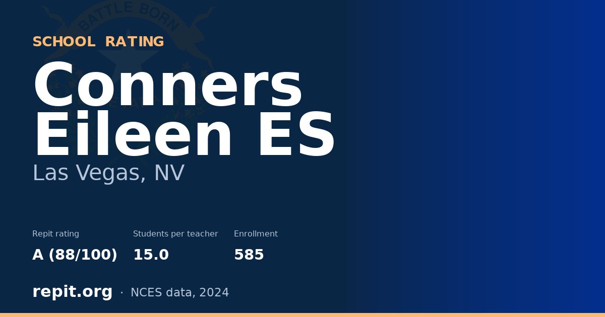 Conners Eileen ES, Las Vegas, NV — Repit school rating A (88/100)