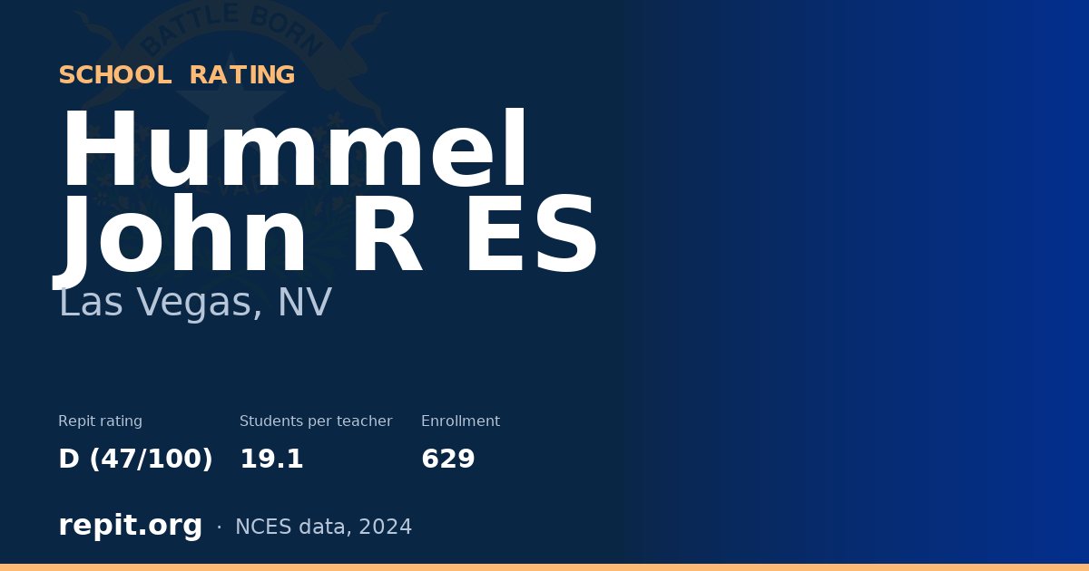 Hummel John R ES, Las Vegas, NV — Repit school rating D (47/100)