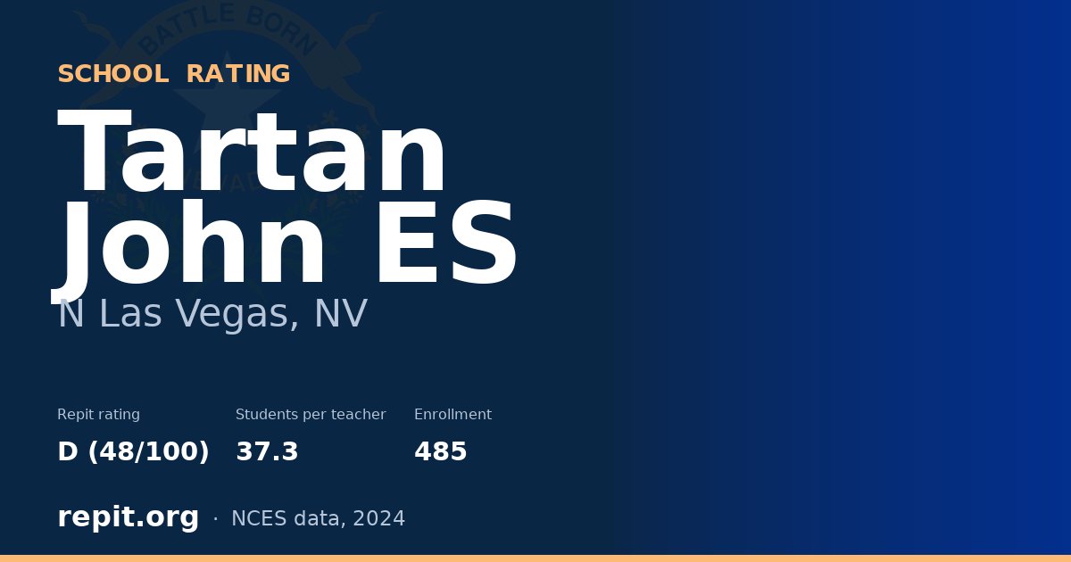 Tartan John ES, N Las Vegas, NV — Repit school rating D (48/100)