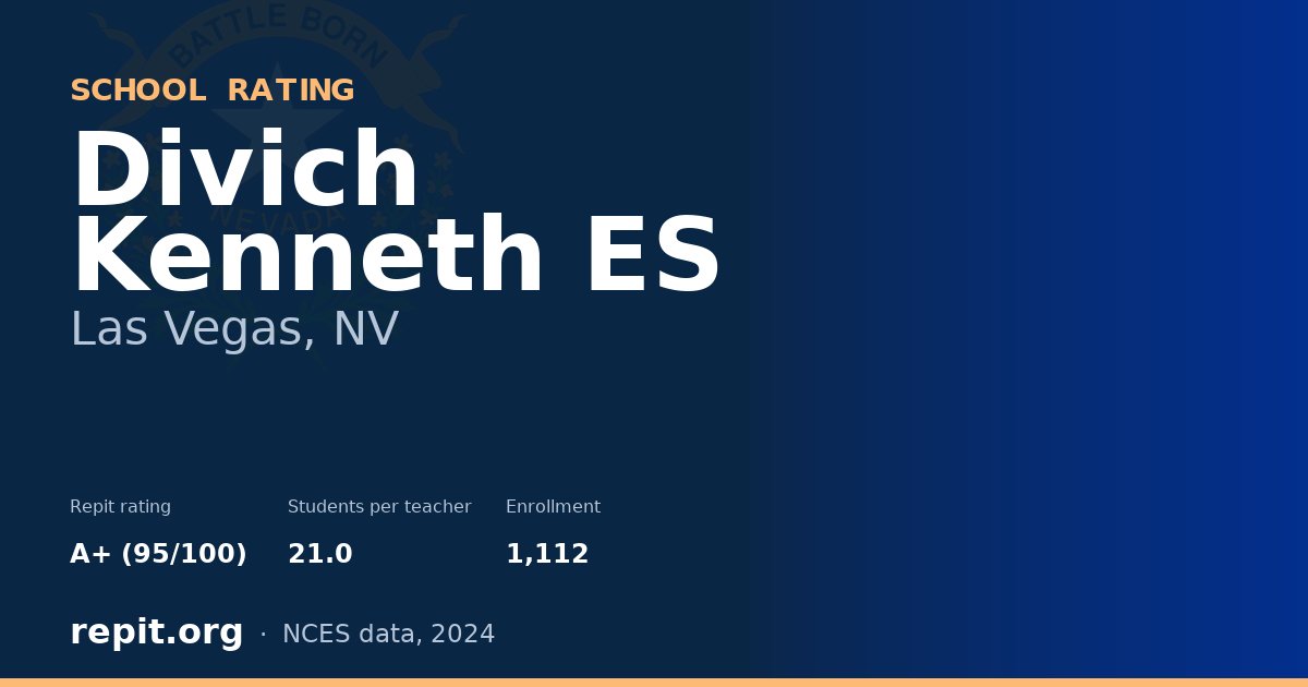 Divich Kenneth ES, Las Vegas, NV — Repit school rating A+ (95/100)