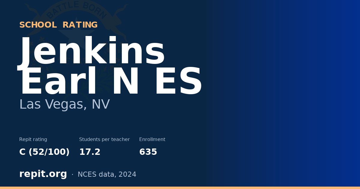 Jenkins Earl N ES, Las Vegas, NV — Repit school rating C (52/100)
