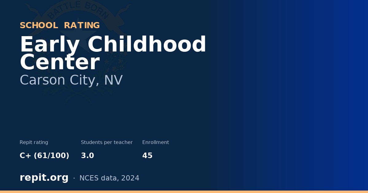 Early Childhood Center, Carson City, NV — Repit school rating C+ (61/100)