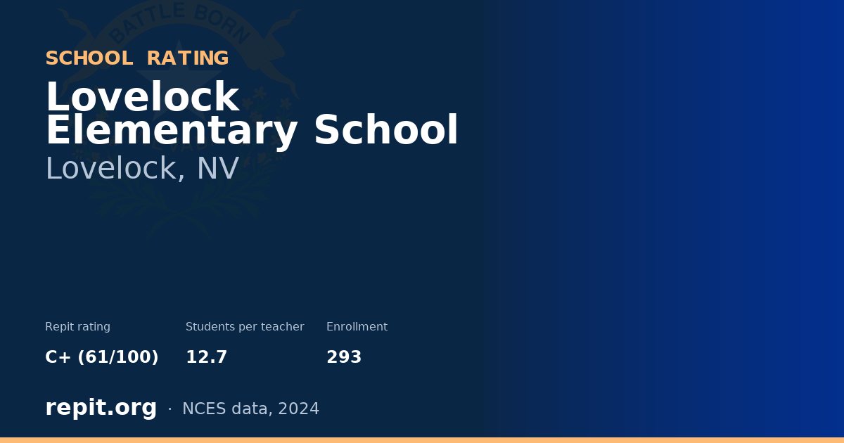 Lovelock Elementary School, Lovelock, NV — Repit school rating C+ (61/100)