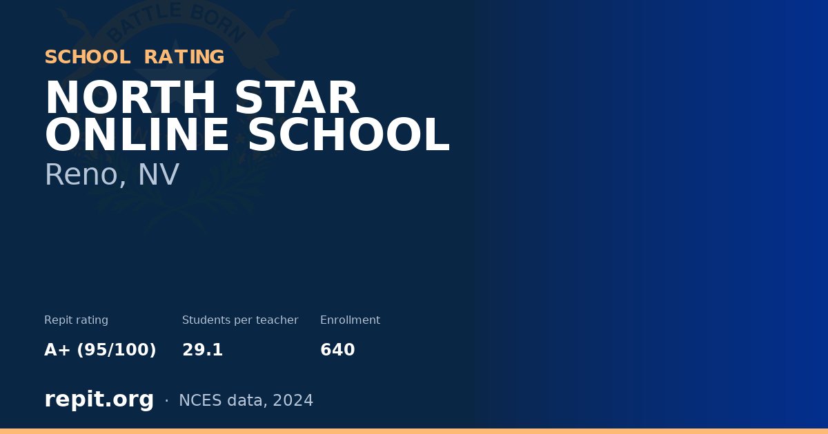 NORTH STAR ONLINE SCHOOL, Reno, NV — Repit school rating A+ (95/100)