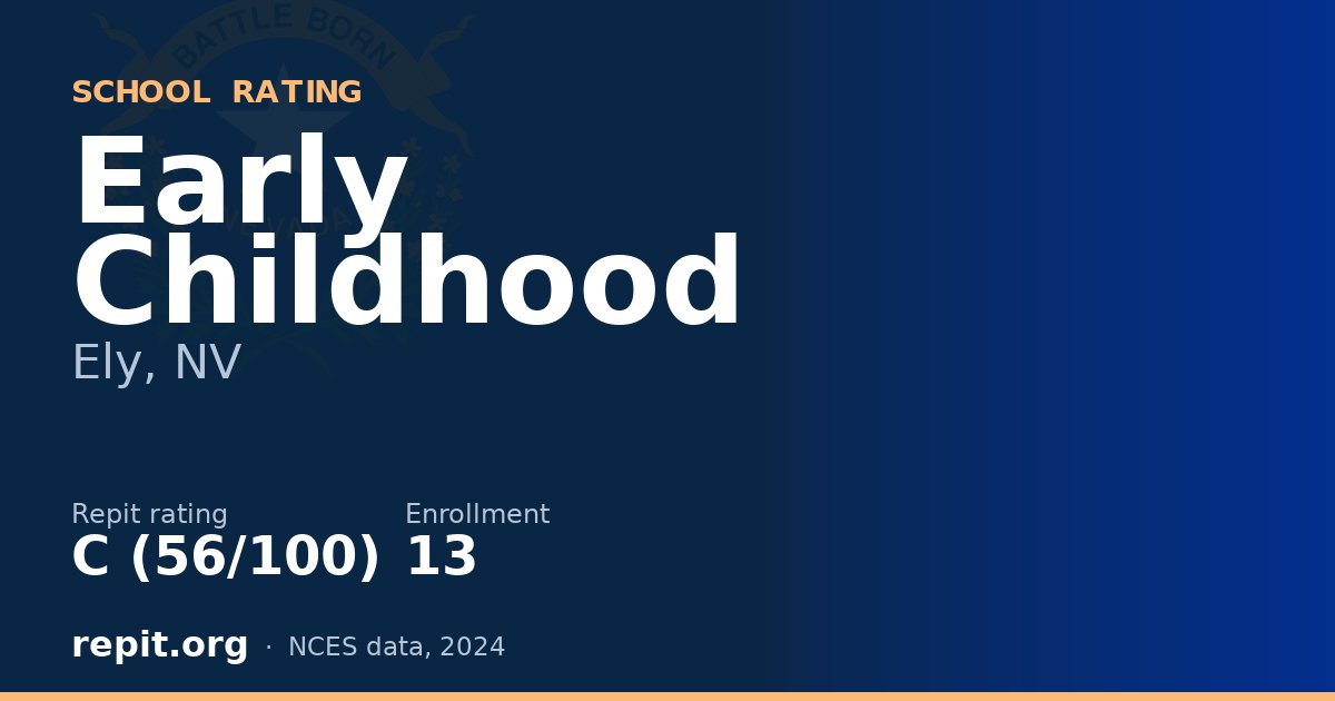Early Childhood, Ely, NV — Repit school rating C (56/100)