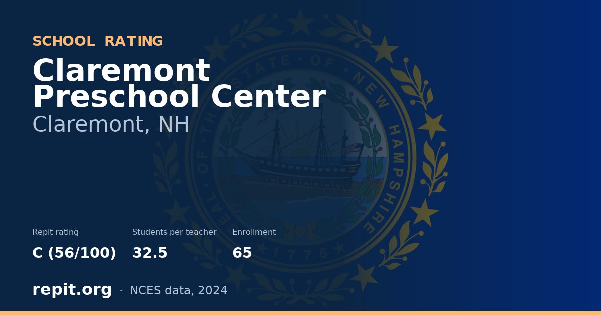 Claremont Preschool Center, Claremont, NH — Repit school rating C (56/100)