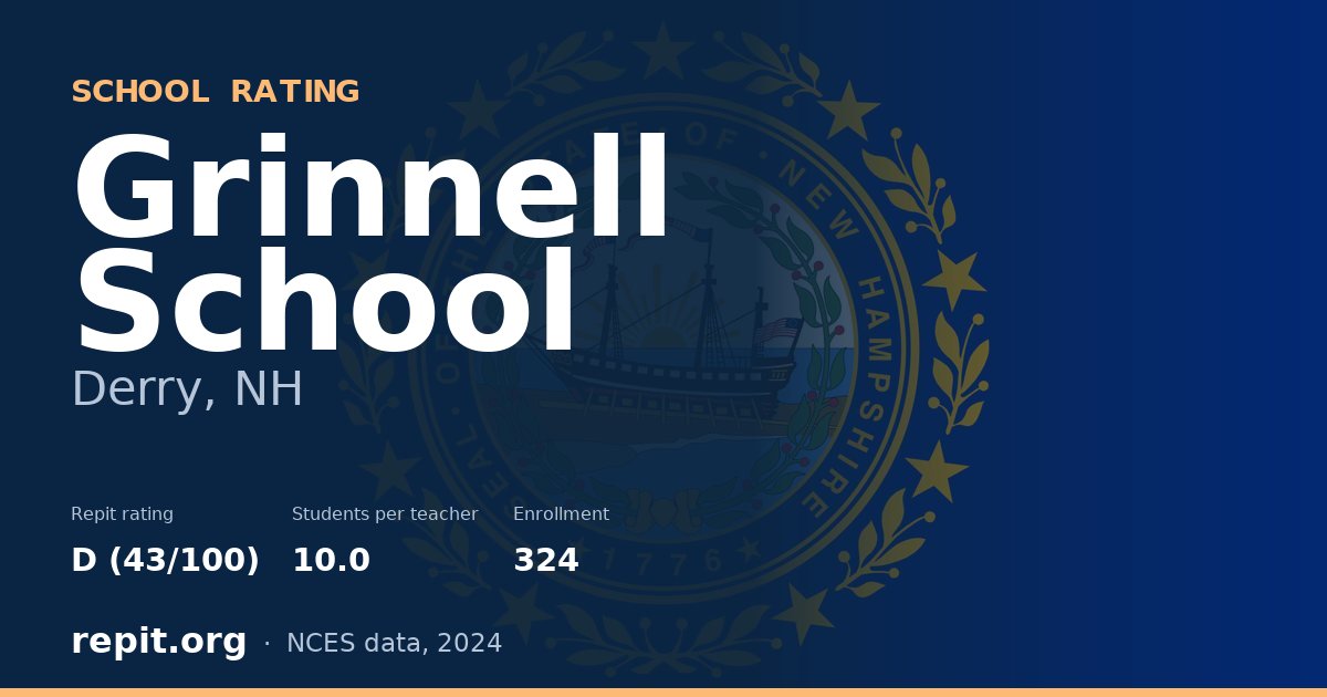 Grinnell School, Derry, NH — Repit school rating D (43/100)