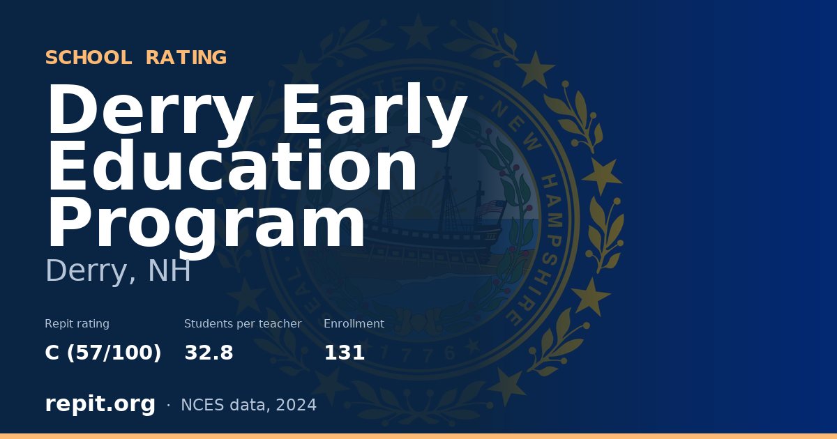 Derry Early Education Program, Derry, NH — Repit school rating C (57/100)