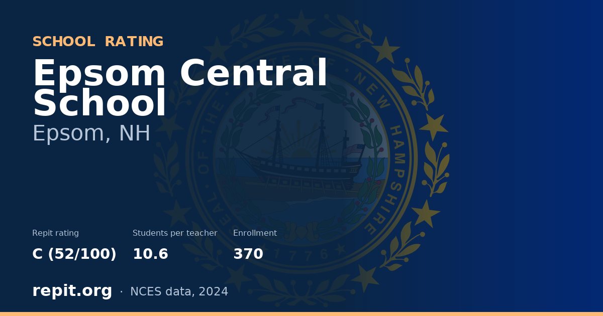 Epsom Central School, Epsom, NH — Repit school rating C (52/100)