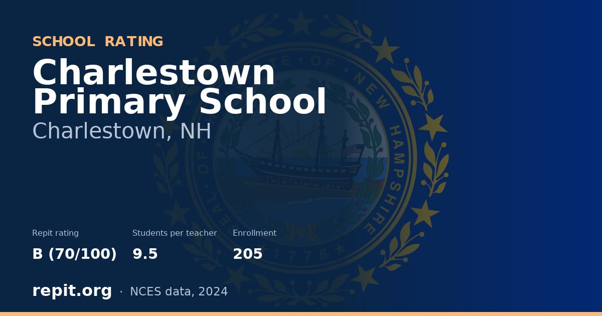 Charlestown Primary School, Charlestown, NH — Repit school rating B (70/100)