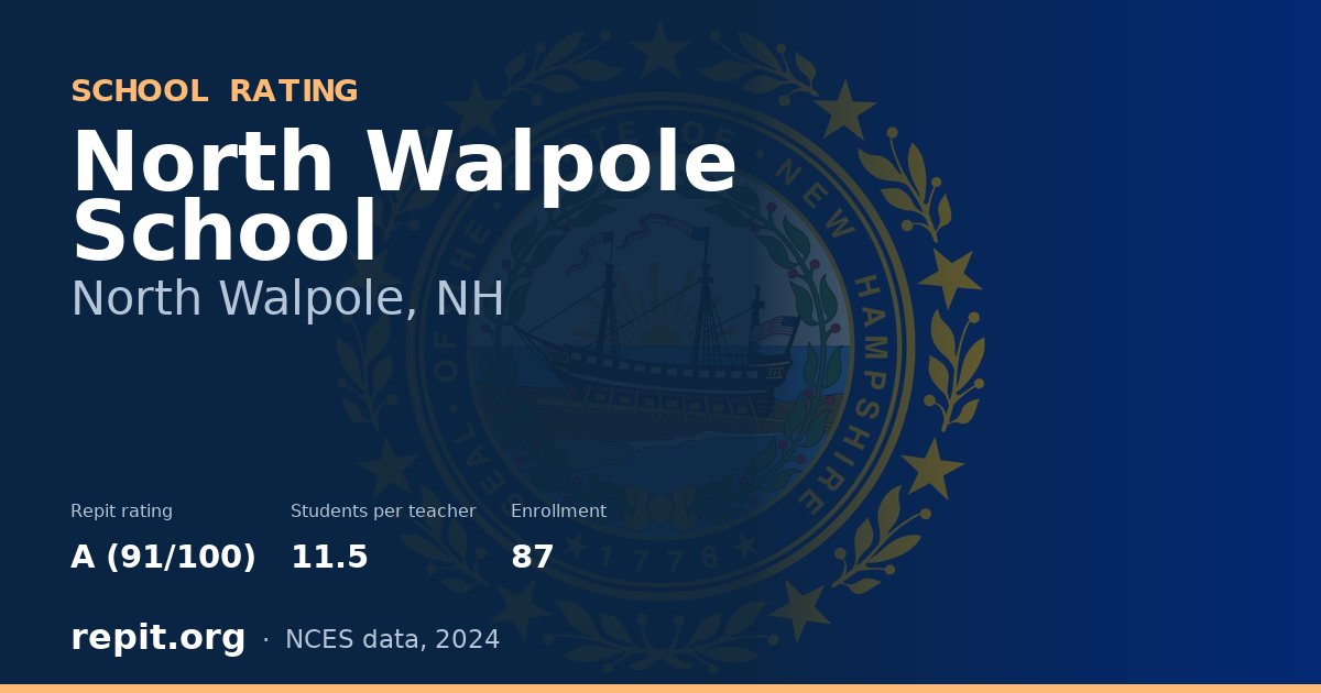 North Walpole School, North Walpole, NH — Repit school rating A (91/100)
