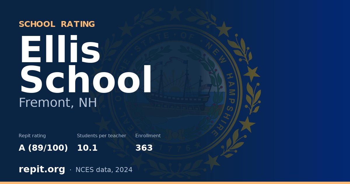 Ellis School, Fremont, NH — Repit school rating A (89/100)