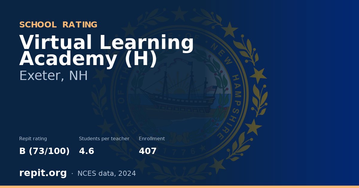 Virtual Learning Academy (H), Exeter, NH — Repit school rating B (73/100)