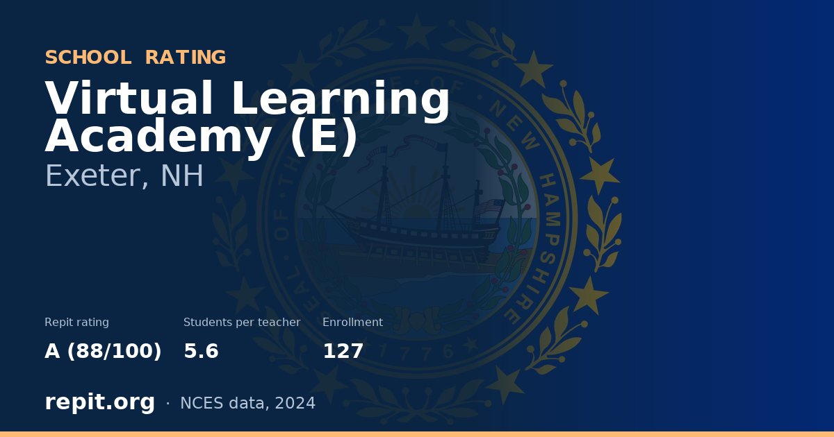 Virtual Learning Academy (E), Exeter, NH — Repit school rating A (88/100)