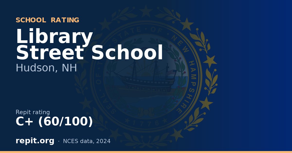 Library Street School, Hudson, NH — Repit school rating C+ (60/100)