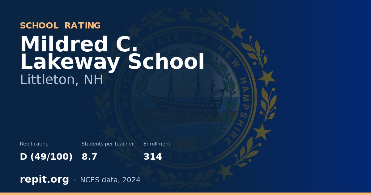 Mildred C. Lakeway School, Littleton, NH — Repit school rating D (49/100)