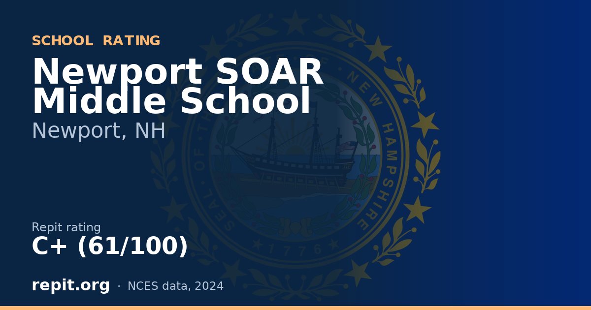 Newport SOAR Middle School, Newport, NH — Repit school rating C+ (61/100)