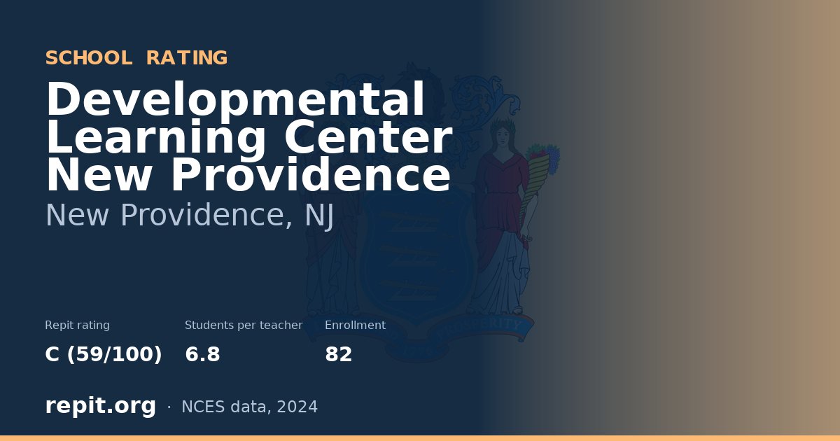 Developmental Learning Center New Providence, New Providence, NJ — Repit school rating C (59/100)