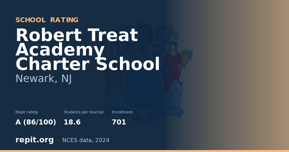Robert Treat Academy Charter School, Newark, NJ — Repit school rating A (86/100)