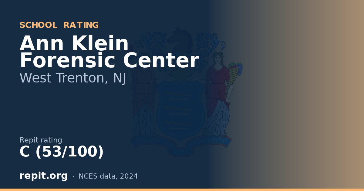 Ann Klein Forensic Center, West Trenton, NJ — Repit school rating C (53/100)