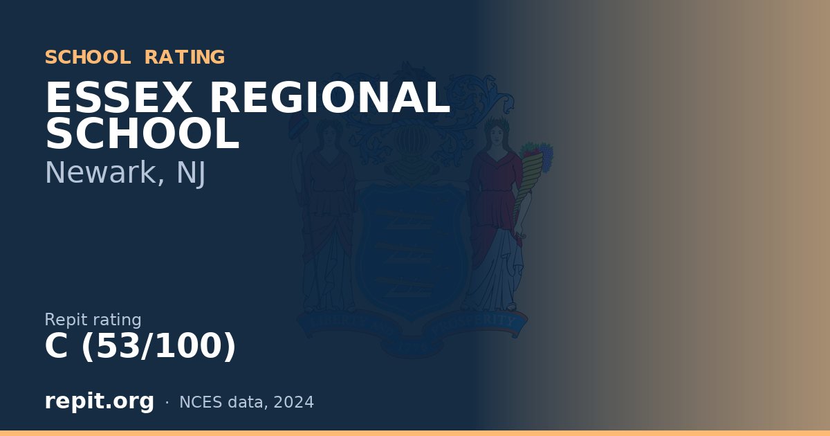 ESSEX REGIONAL SCHOOL, Newark, NJ — Repit school rating C (53/100)