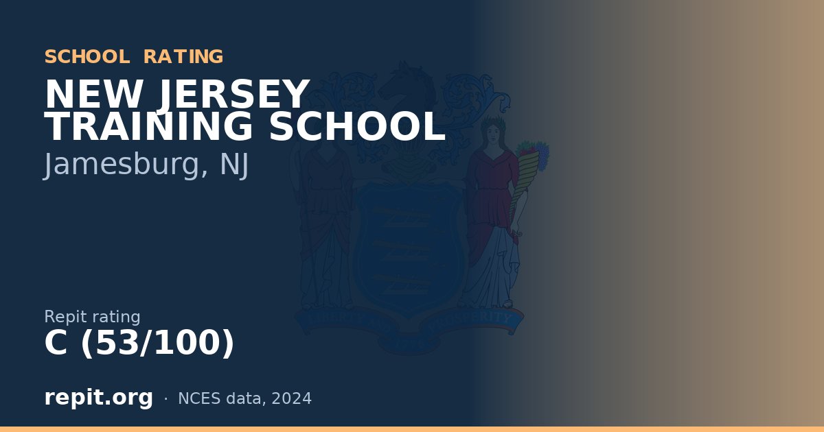 NEW JERSEY TRAINING SCHOOL, Jamesburg, NJ — Repit school rating C (53/100)