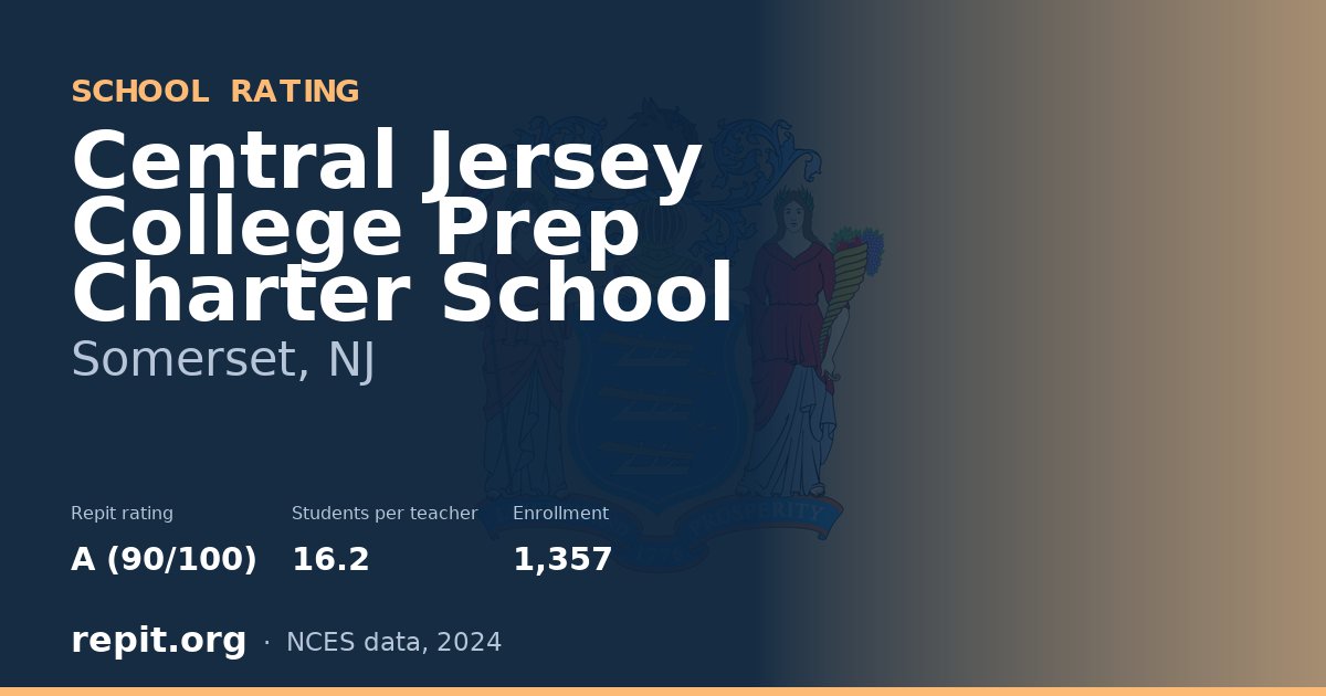 Central Jersey College Prep Charter School, Somerset, NJ — Repit school rating A (90/100)