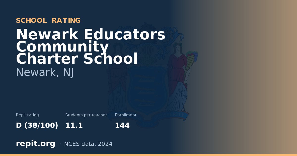 Newark Educators Community Charter School, Newark, NJ — Repit school rating D (38/100)