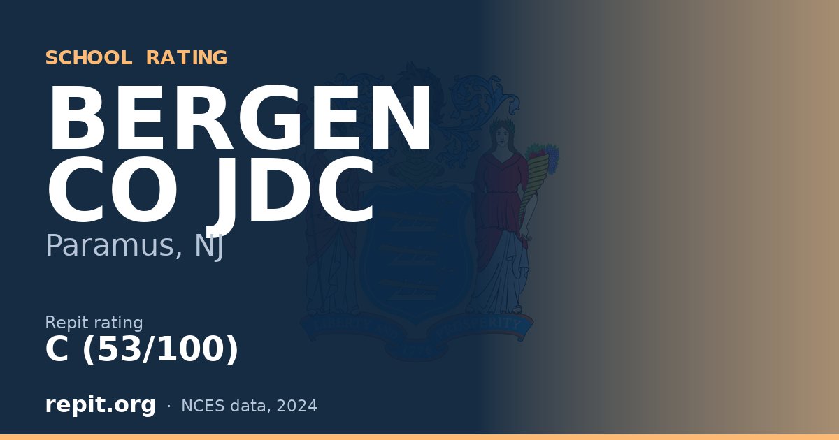 BERGEN CO JDC, Paramus, NJ — Repit school rating C (53/100)