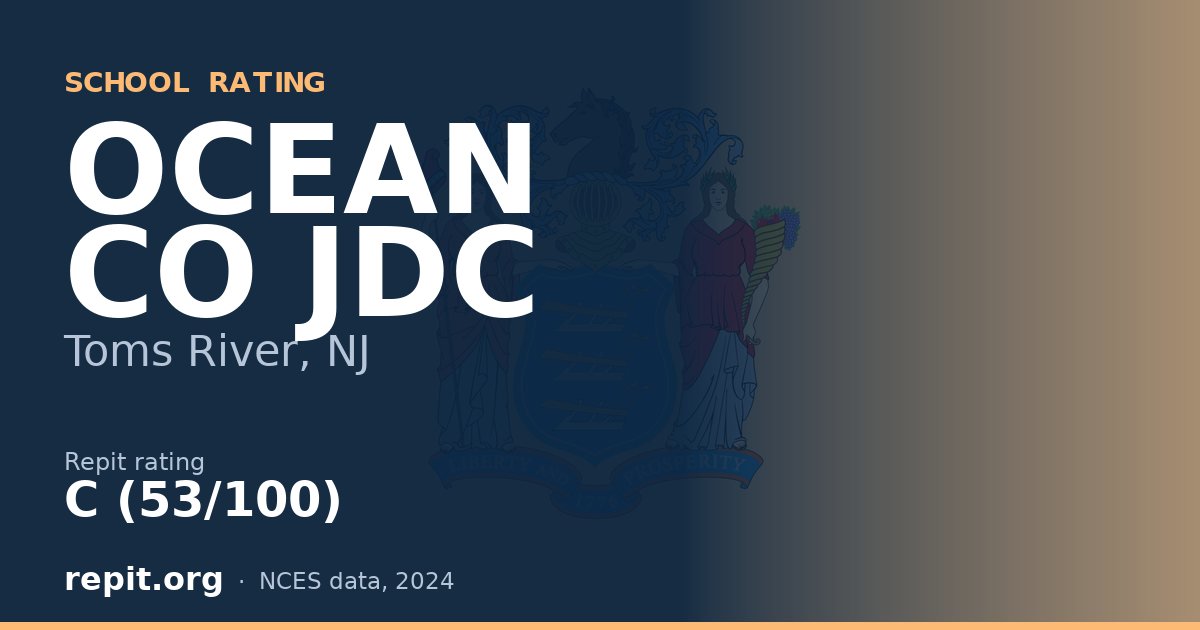 OCEAN CO JDC, Toms River, NJ — Repit school rating C (53/100)